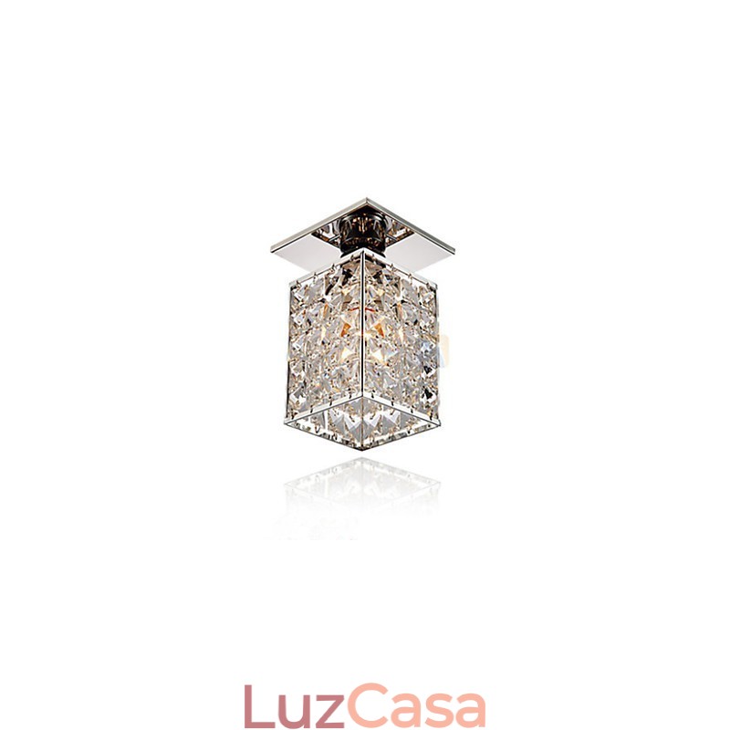 Moderno Contemporâneo Cristal Metal Galvanizado Montagem Embutida
