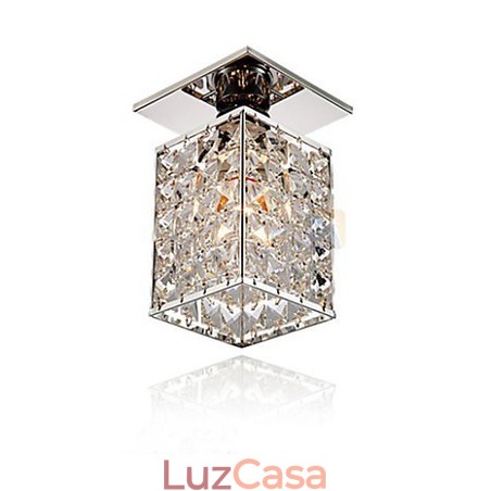 Moderno Contemporâneo Cristal Metal Galvanizado Montagem Embutida Moderno Contemporâneo Cristal Metal Galvanizado Montagem Embutida