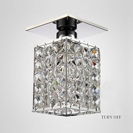 Moderno Contemporâneo Cristal Metal Galvanizado Montagem Embutida