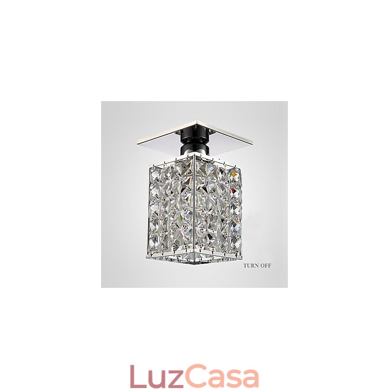 Moderno Contemporâneo Cristal Metal Galvanizado Montagem Embutida