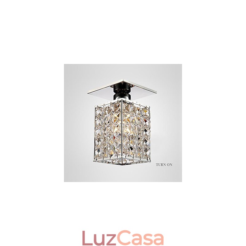 Moderno Contemporâneo Cristal Metal Galvanizado Montagem Embutida