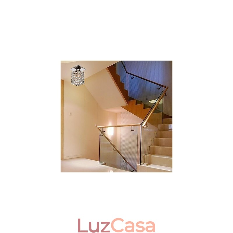 Moderno Contemporâneo Cristal Metal Galvanizado Montagem Embutida