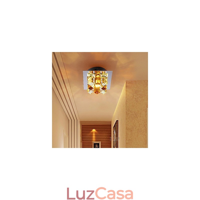 12*4.5cm lâmpada de cristal smd creativetube holofote absorve luz de cúpula