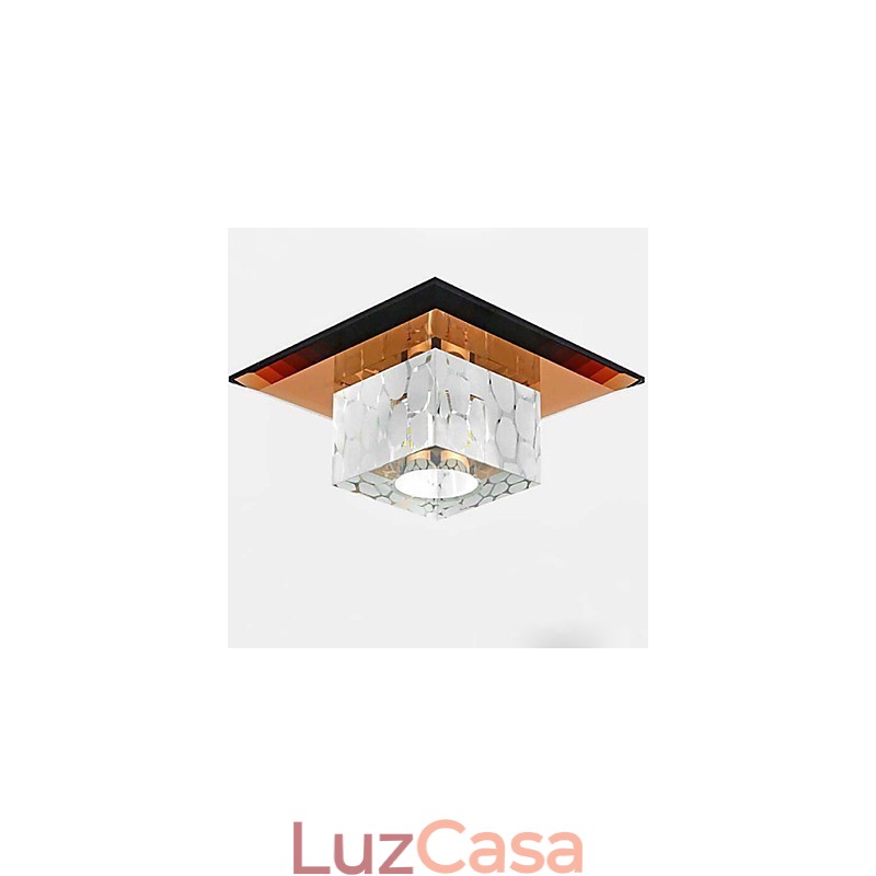 Mini lâmpada de teto de cristal holofote 3W lâmpada criativa tubo luz colorida cor quadrado luz dome
