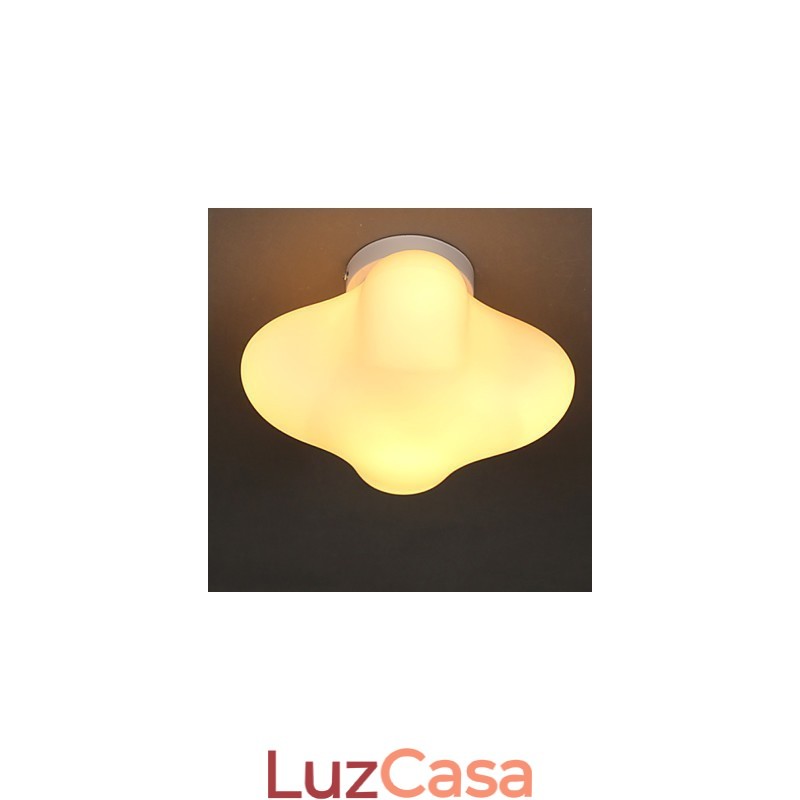 22*22CM Contemporâneo e Contraído Cabeça Única Lucky Grass Vidro Dome Light