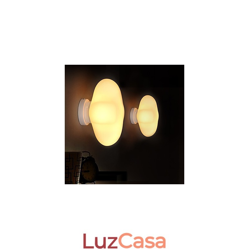 22*22CM Contemporâneo e Contraído Cabeça Única Lucky Grass Vidro Dome Light