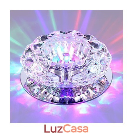 Luminária de teto de cristal Spotlight SMD 3W Lâmpada criativa Absorve luz de cúpula