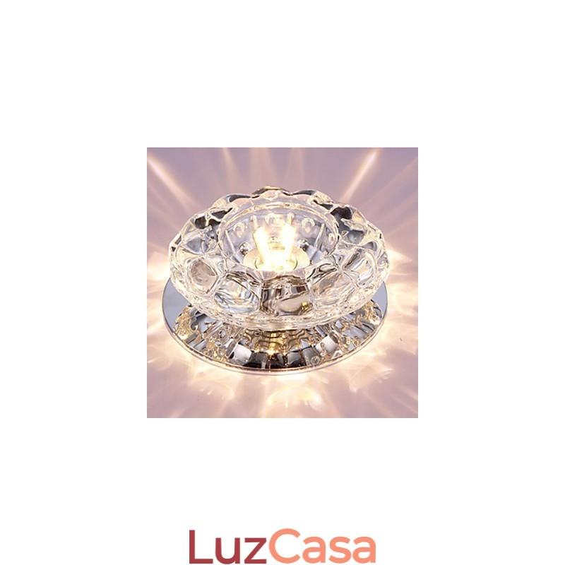 Luminária de teto de cristal Spotlight SMD 3W Lâmpada criativa Absorve luz de cúpula