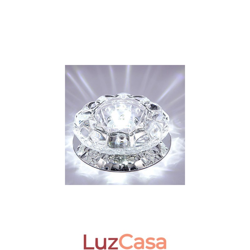 Luminária de teto de cristal Spotlight SMD 3W Lâmpada criativa Absorve luz de cúpula