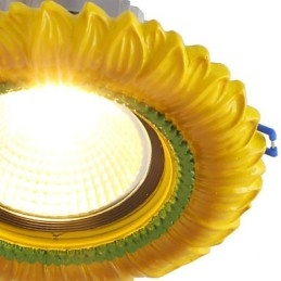 Luminária de teto europeia de 1 watt com furo de diâmetro de 6 a 7 cm, retrô, mediterrânea