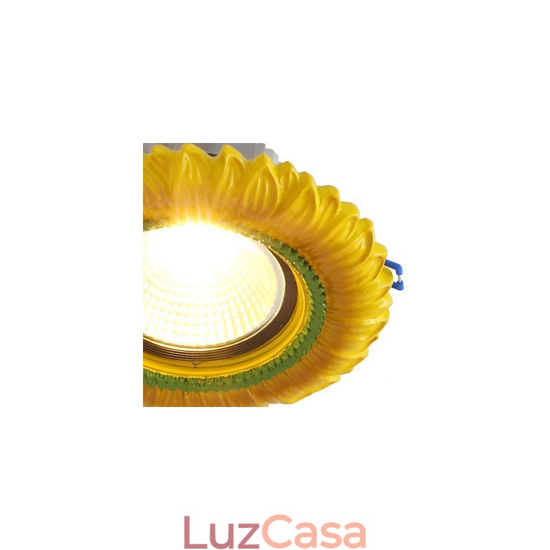Luminária de teto europeia de 1 watt com furo de diâmetro de 6 a 7 cm, retrô, mediterrânea
