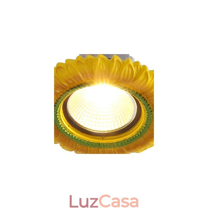 Luminária de teto europeia de 1 watt com furo de diâmetro de 6 a 7 cm, retrô, mediterrânea