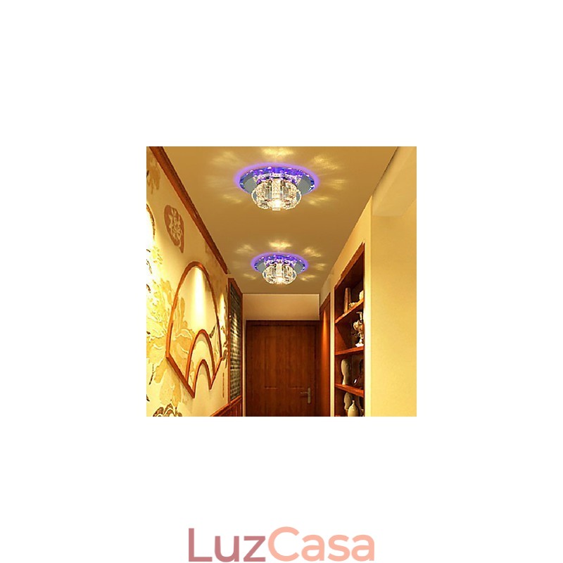Moderno Contemporâneo Cristal Galvanizado Cristal Montagem Embutida
