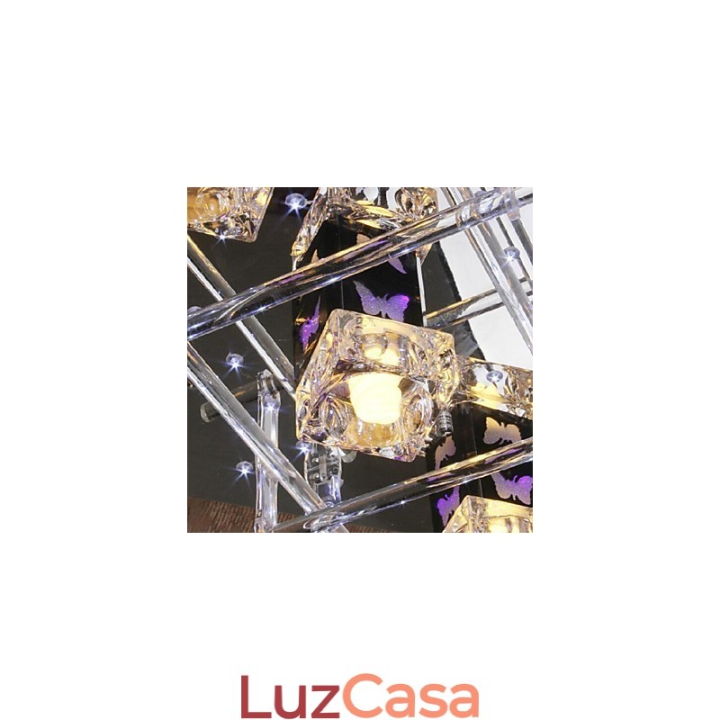 Moderno Contemporâneo Cristal Vidro Embutido