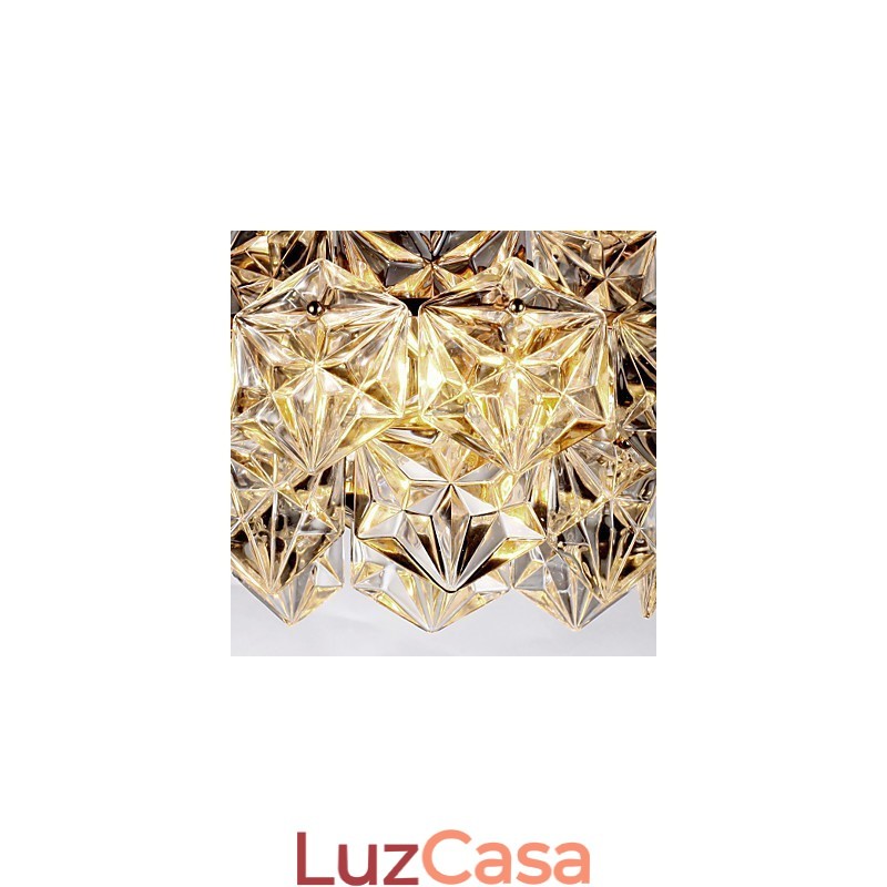 Lustre de cristal moderno contemporâneo Outros Lustre de cristal Luz pendente Montagem embutida