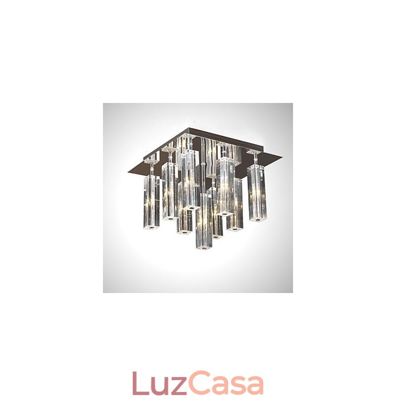 Moderno Contemporâneo Cristal Cromado Metal Montagem Embutida