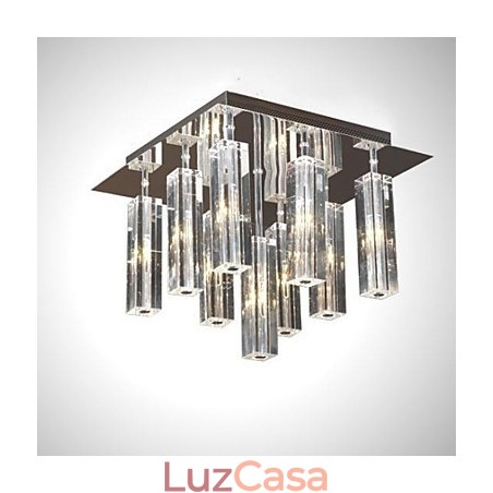 Moderno Contemporâneo Cristal Cromado Metal Montagem Embutida Moderno Contemporâneo Cristal Cromado Metal Montagem Embutida