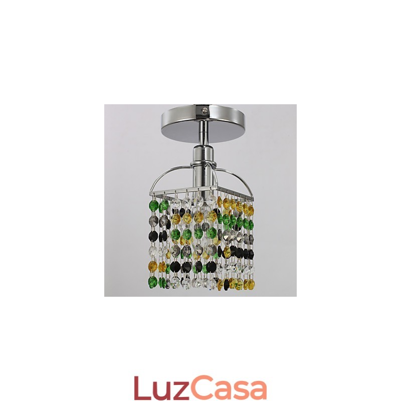 Moderno Contemporâneo Cristal Metal Galvanizado Montagem Embutida