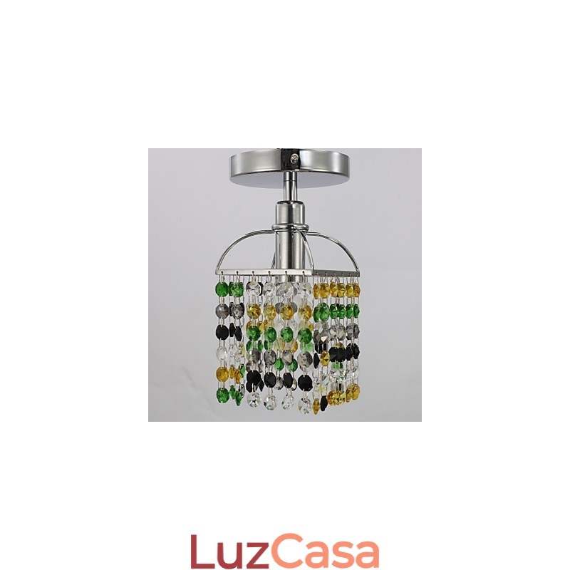 Moderno Contemporâneo Cristal Metal Galvanizado Montagem Embutida