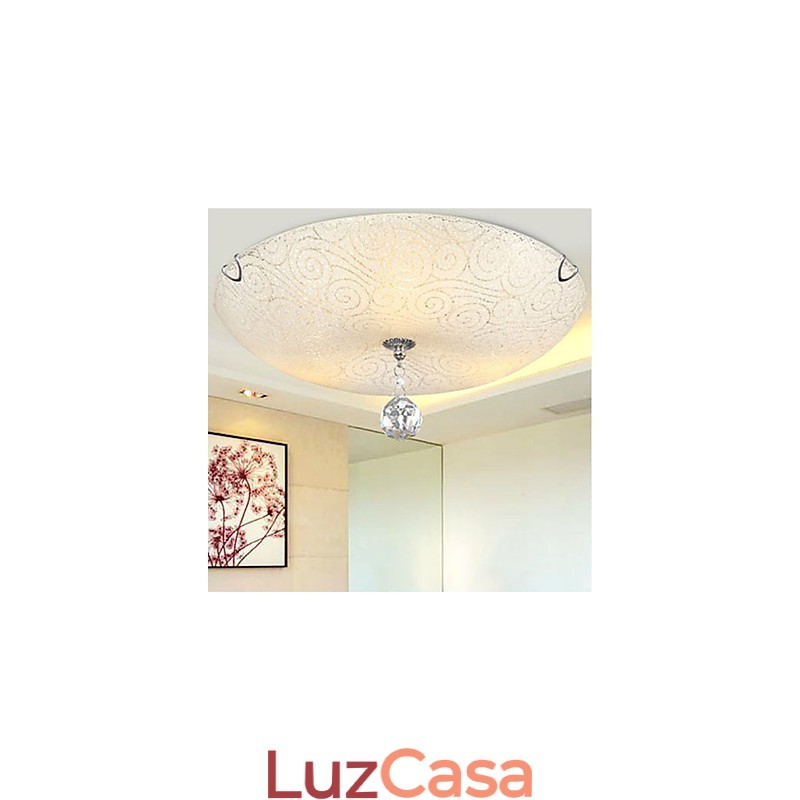 Luminária embutida de cristal