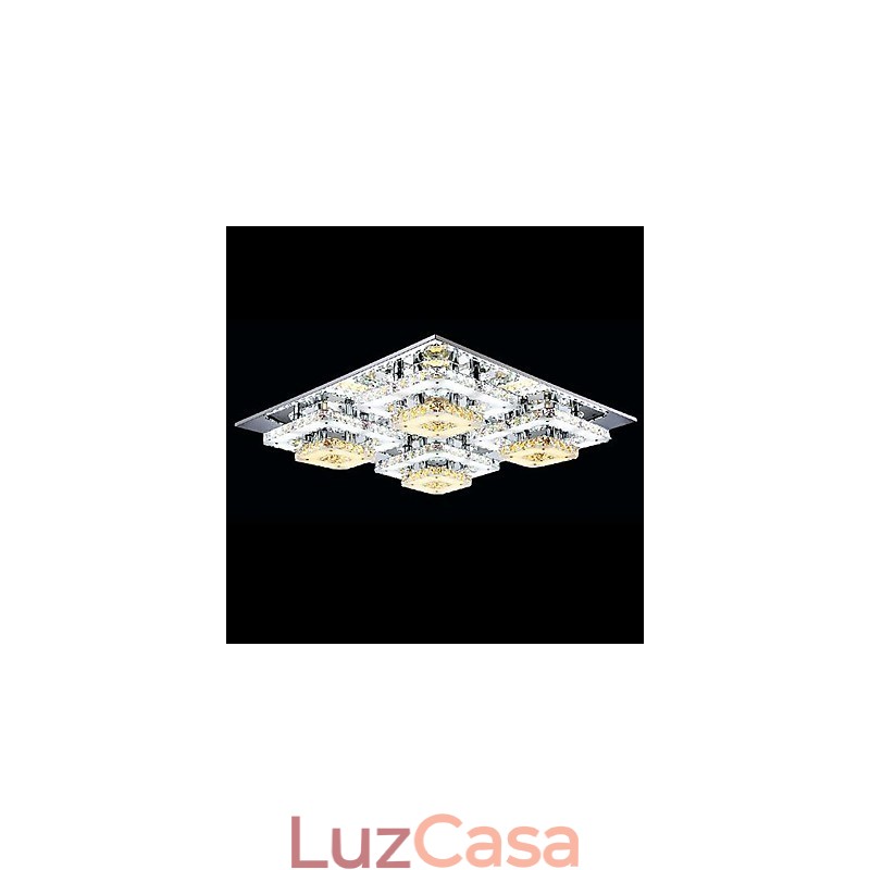 Moderno Contemporâneo Cristal Cromado Metal Montagem Embutida