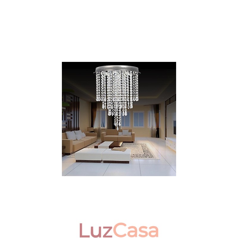 Moderno Contemporâneo Cristal Cromado Cristal Montagem Embutida Crianças