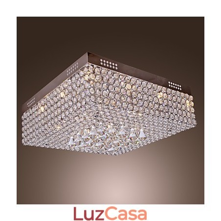 Luminária de teto com contas de cristal e 45 cores Luminária de teto com contas de cristal e 45 cores