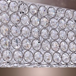 Luminária de teto com contas de cristal e 45 cores