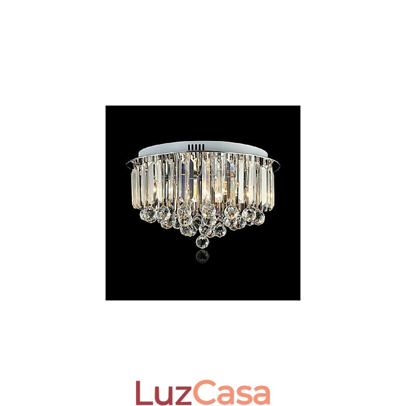 Moderno Contemporâneo Tradicional Clássico Cristal Pintura Metal Montagem Embutida Luz