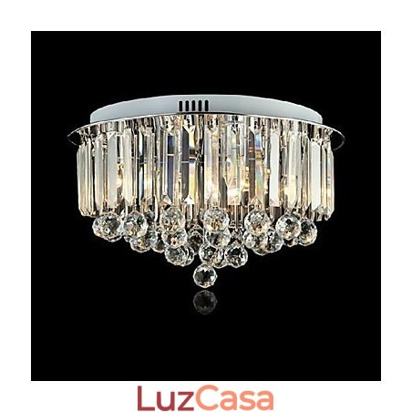 Moderno Contemporâneo Tradicional Clássico Cristal Pintura Metal Montagem Embutida Luz