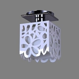 Luminária embutida galvanizada estilo rústico mini lodge