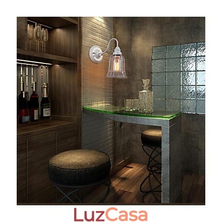 Apliques de parede Tradicional Clássico Metal E27