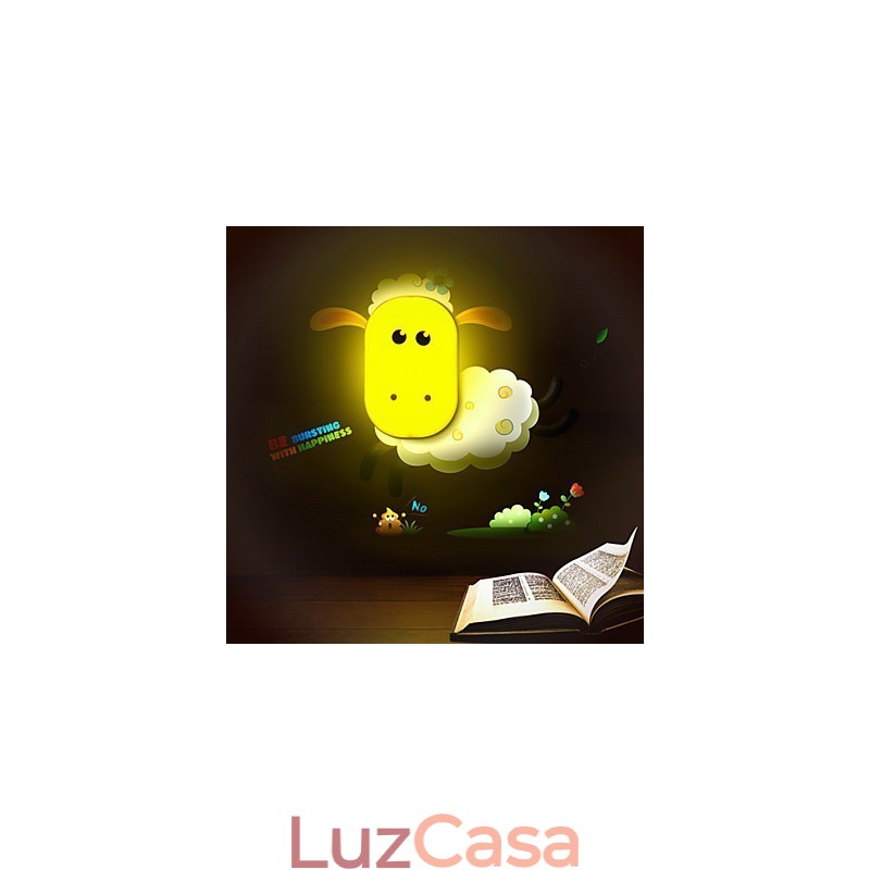 9*6*Diversão para brincar com espírito criativo controle de luz inteligente pequena luz noturna crianças lâmpada de parede luzes