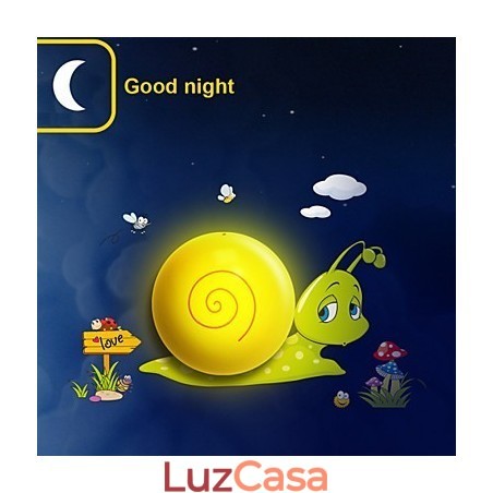 Caracol Plástico Resistente a Altas Temperaturas Luz e 10 C Pode Remover Papel de Parede Criativo 3D Luminária de Parede Caracol Plástico Resistente a Altas Temperaturas Luz e 10 C Pode Remover Papel de Parede Criativo 3D Luminária de Parede