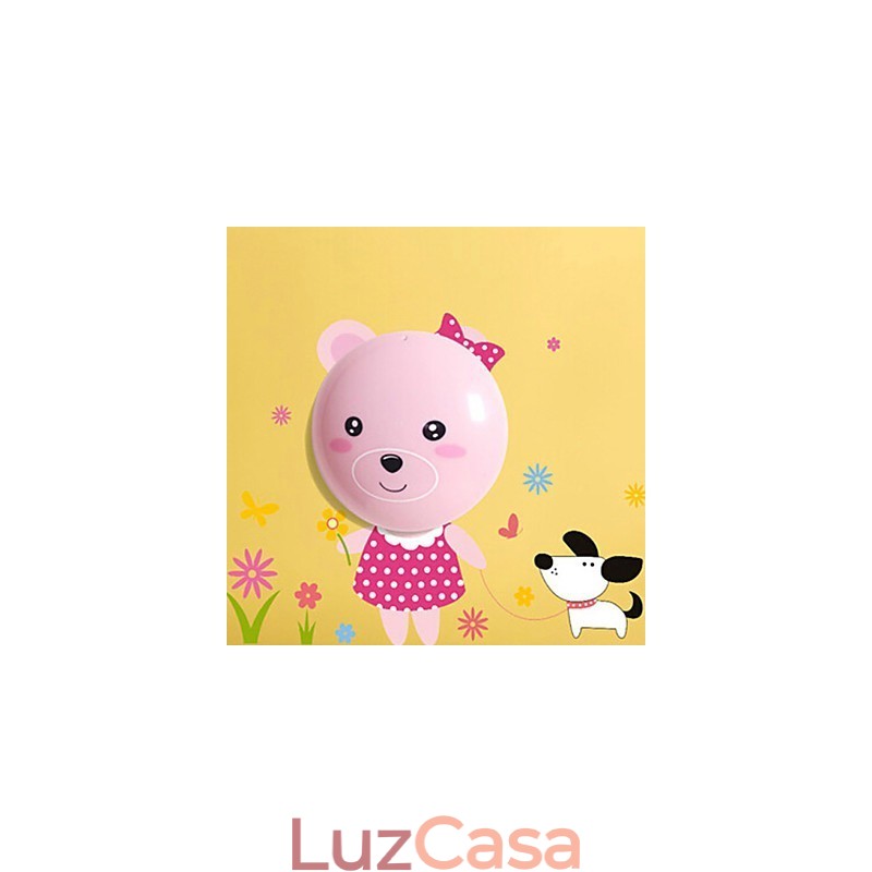 Adesivos de parede urso luz ativada inteligente indução elétrica smetope adorno lâmpada de parede