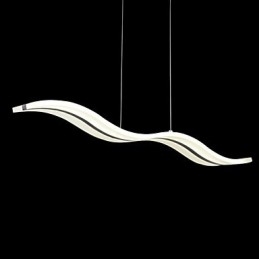 Luminária pendente moderna e contemporânea cromada