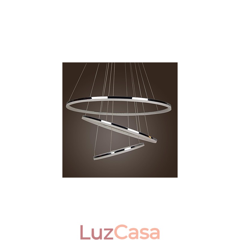Luminária pendente de metal galvanizado estilo mini contemporâneo moderno de 70 W
