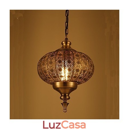 Lustre retrô de ferro vazado do sudeste asiático Lustre retrô de ferro vazado do sudeste asiático