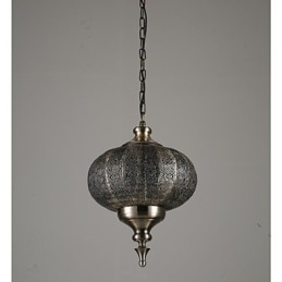 Lustre retrô de ferro vazado do sudeste asiático