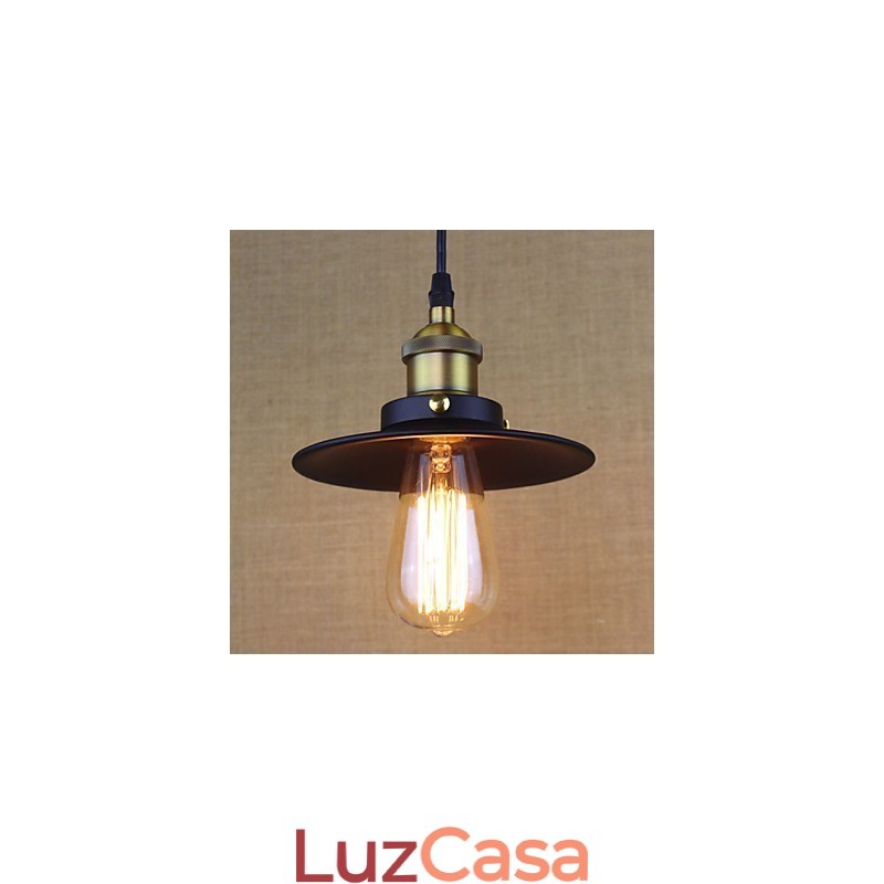 Luminária pendente pequena simples retrô industrial estilo country americano ultra miniatura