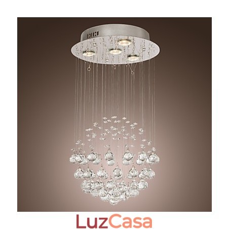 Lustre de luxo moderno cristal 4 luzes Lustre de luxo moderno cristal 4 luzes