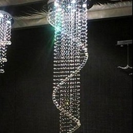 Lustre de Cristal Luxo Moderno 4 Luzes