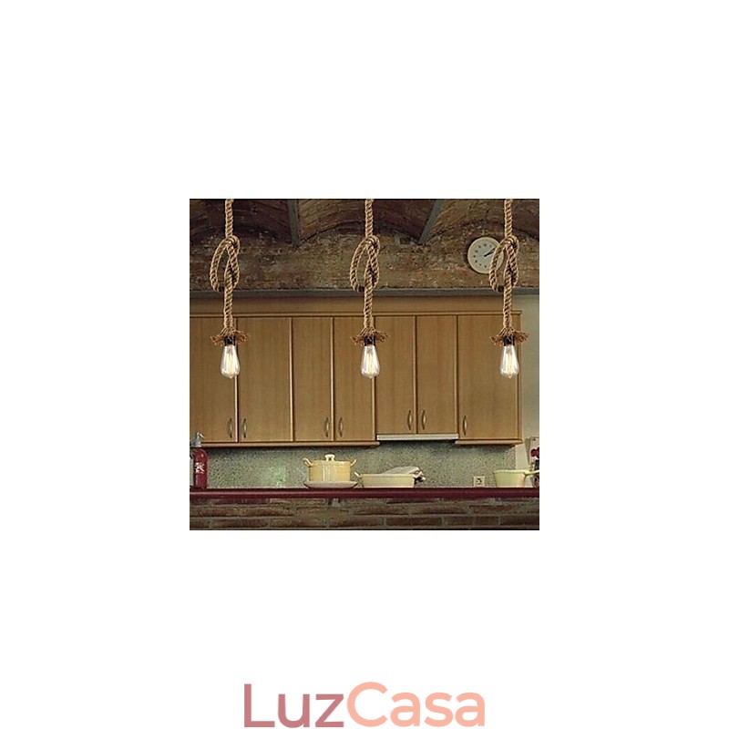 Tradicional Clássico Rústico Lodge Vintage Country Retro Pendente Luz