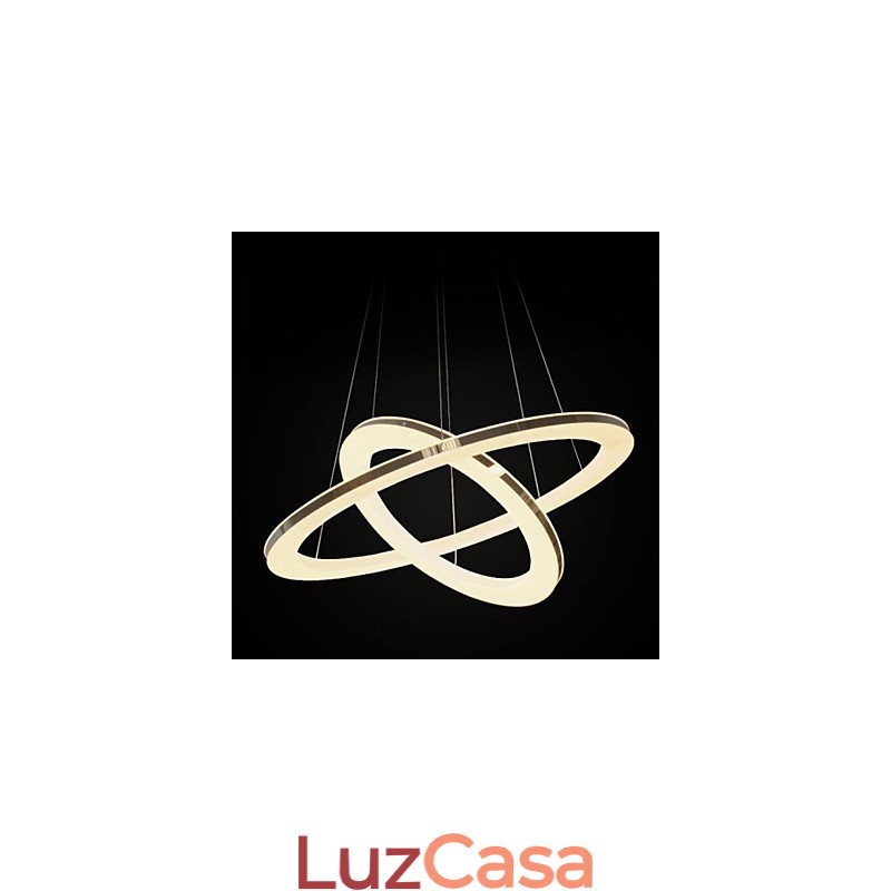 Luminária pendente de metal contemporânea moderna