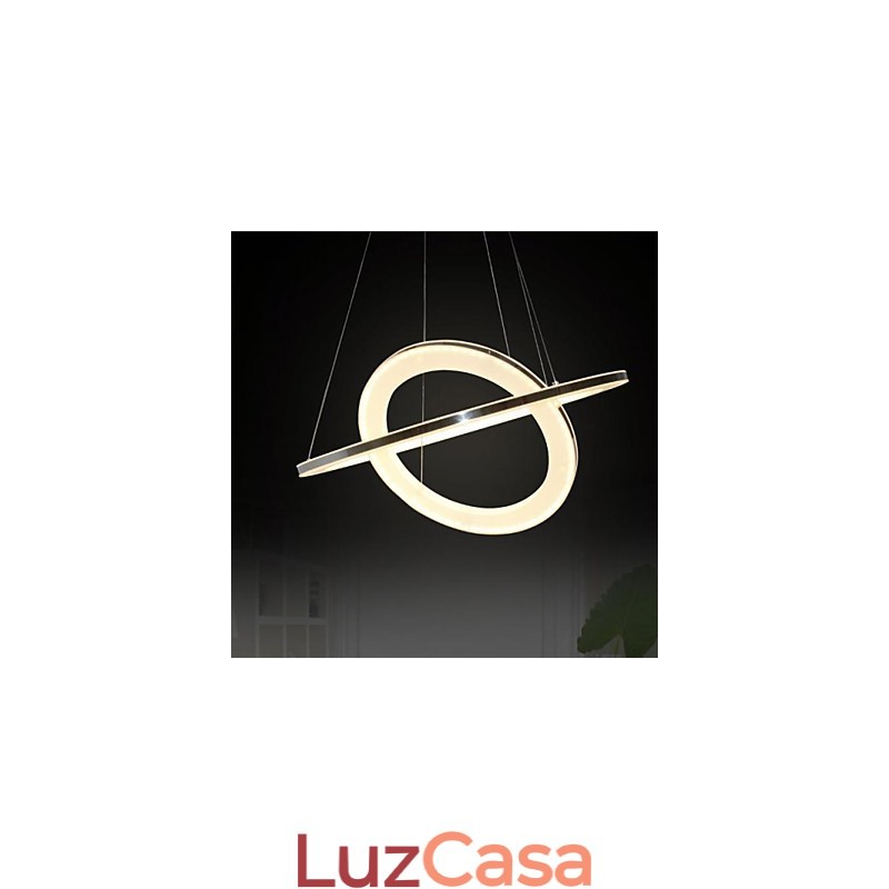 Luminária pendente de metal contemporânea moderna