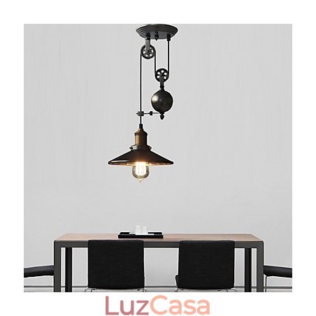 Luzes Pendentes Rústico Lodge Vintage Retro Country Garage Metal Luzes Pendentes Rústico Lodge Vintage Retro Country Garage Metal