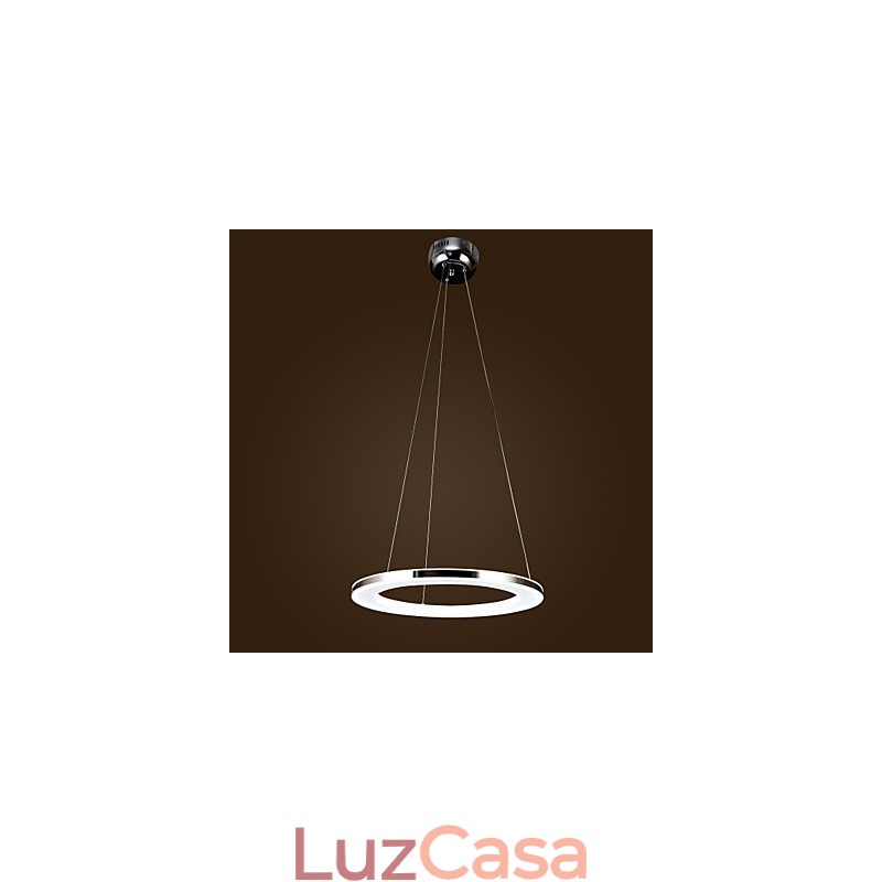 Luminária pendente de metal contemporânea moderna