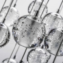 Luminária pendente de bola de cristal Meteorer de palco de engenharia criativa