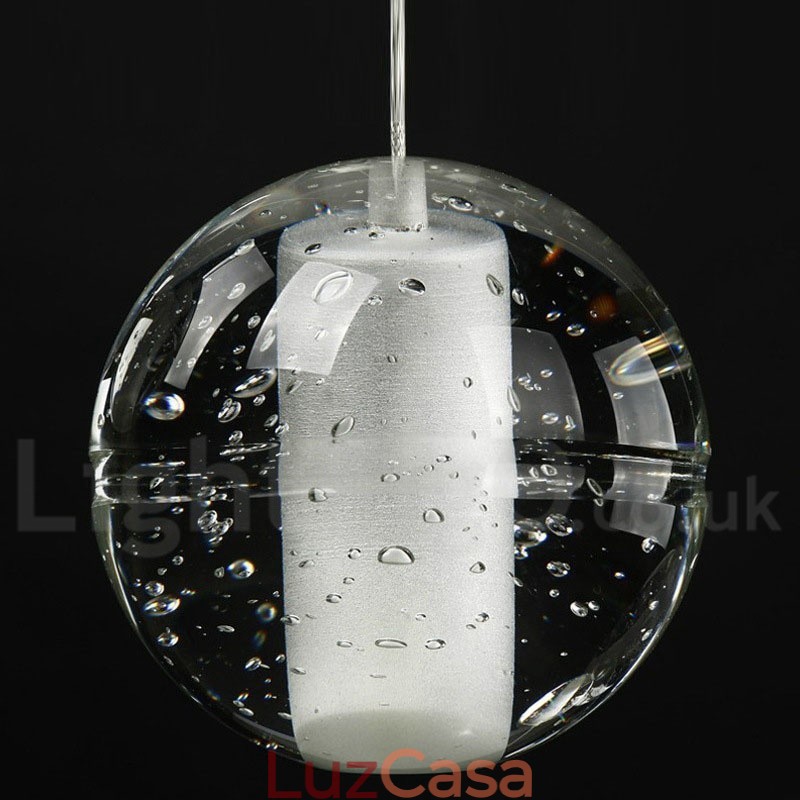 Luminária pendente de bola de cristal Meteorer de palco de engenharia criativa
