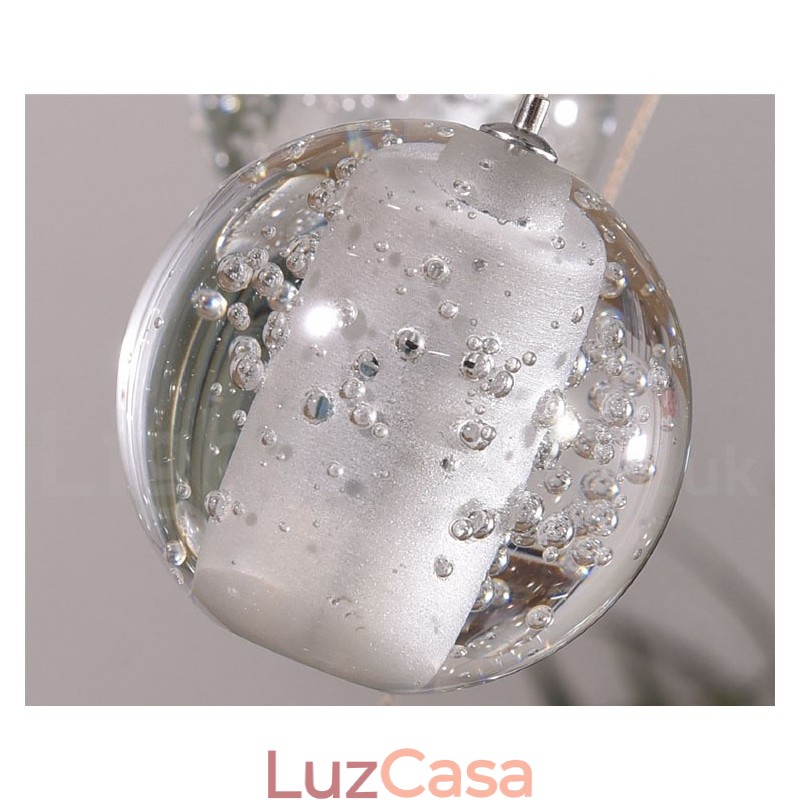 Luminária pendente de bola de cristal Meteorer de palco de engenharia criativa